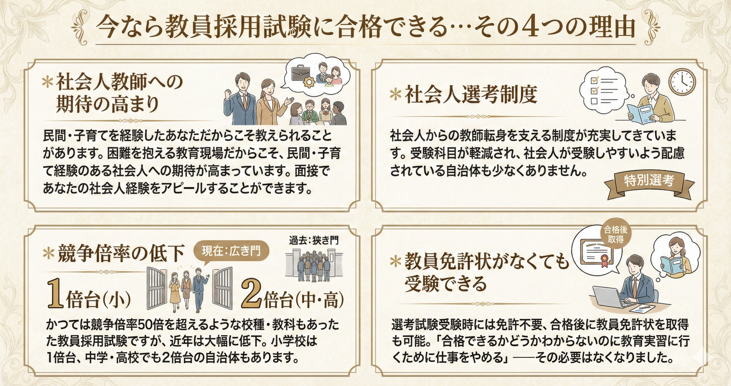 今なら合格できる理由