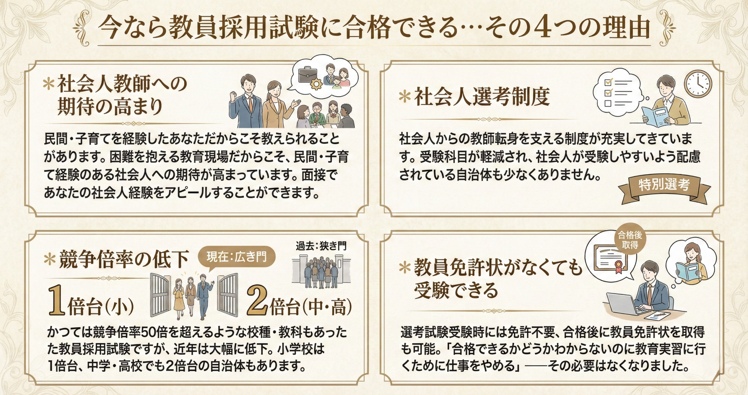 今なら合格できる理由