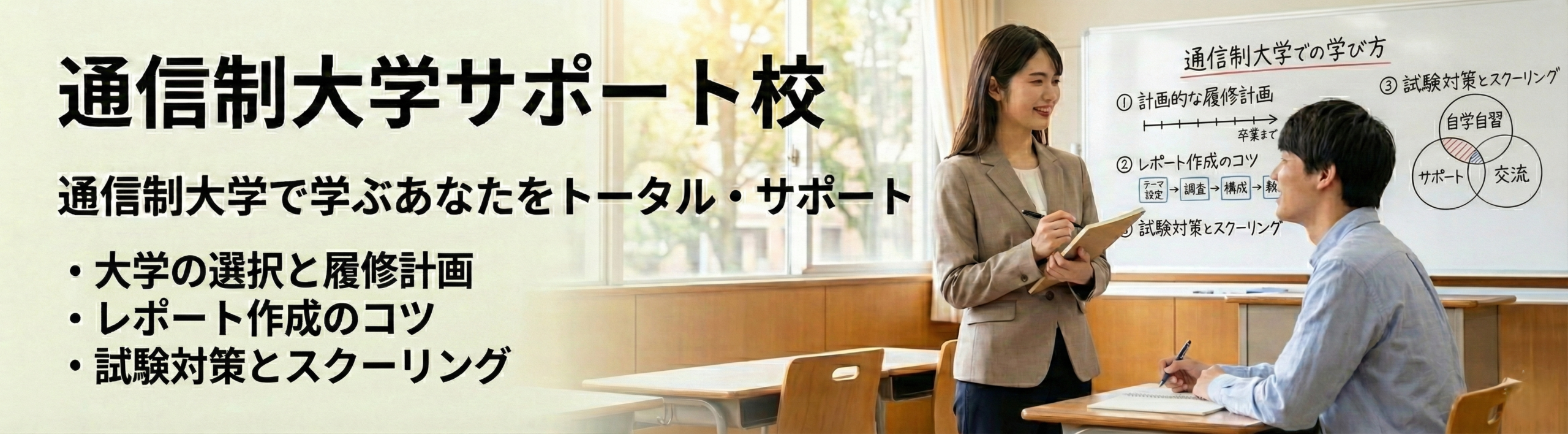 通信制大学サポート校