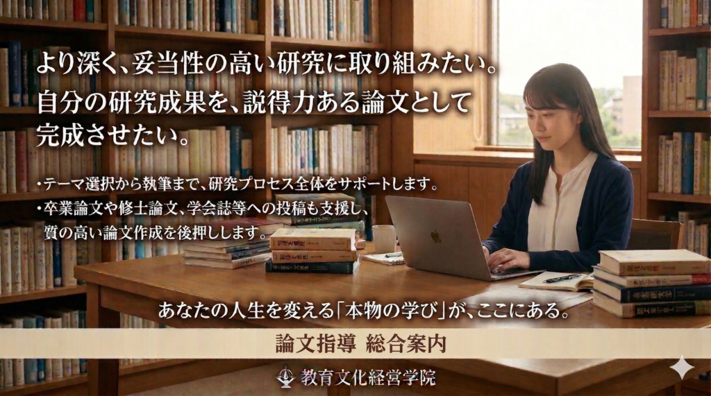 論文指導メインビジュアル