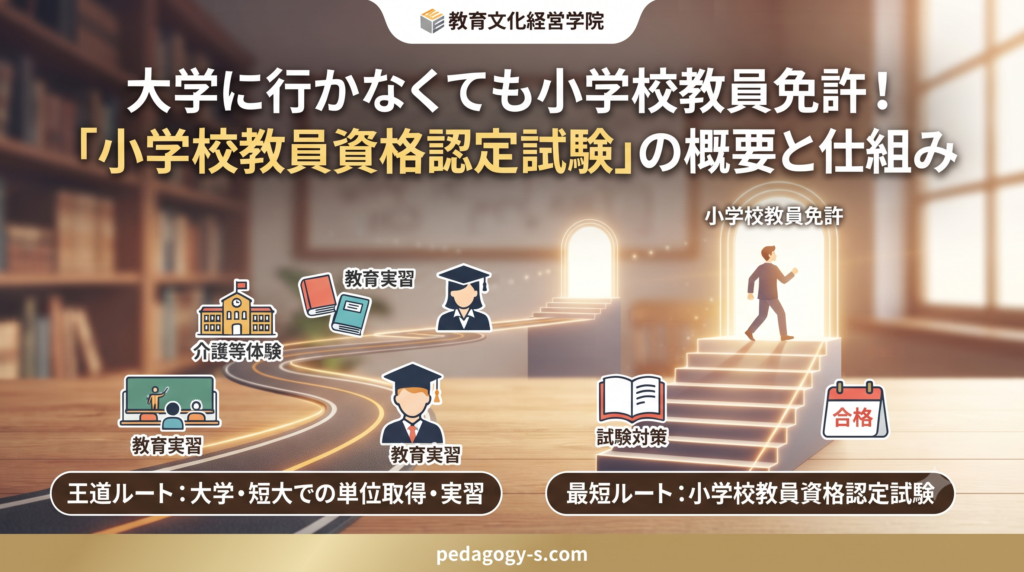 小学校教員資格認定試験の概要