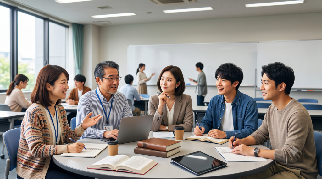 通信制大学で学び人々