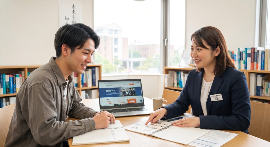 【大学院Q&A】研究テーマや志望校が決まっていない段階で、予備校に相談に行ってもいいのでしょうか? 大学院相談